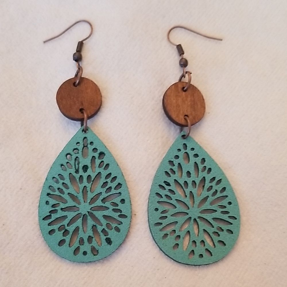  Teal  Earrings